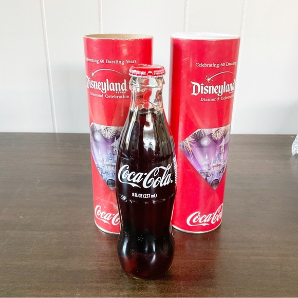 Coca Cola Disneyland Diamond Celebration 60th Anniversary Coke Bottle - Picture 3 of 3